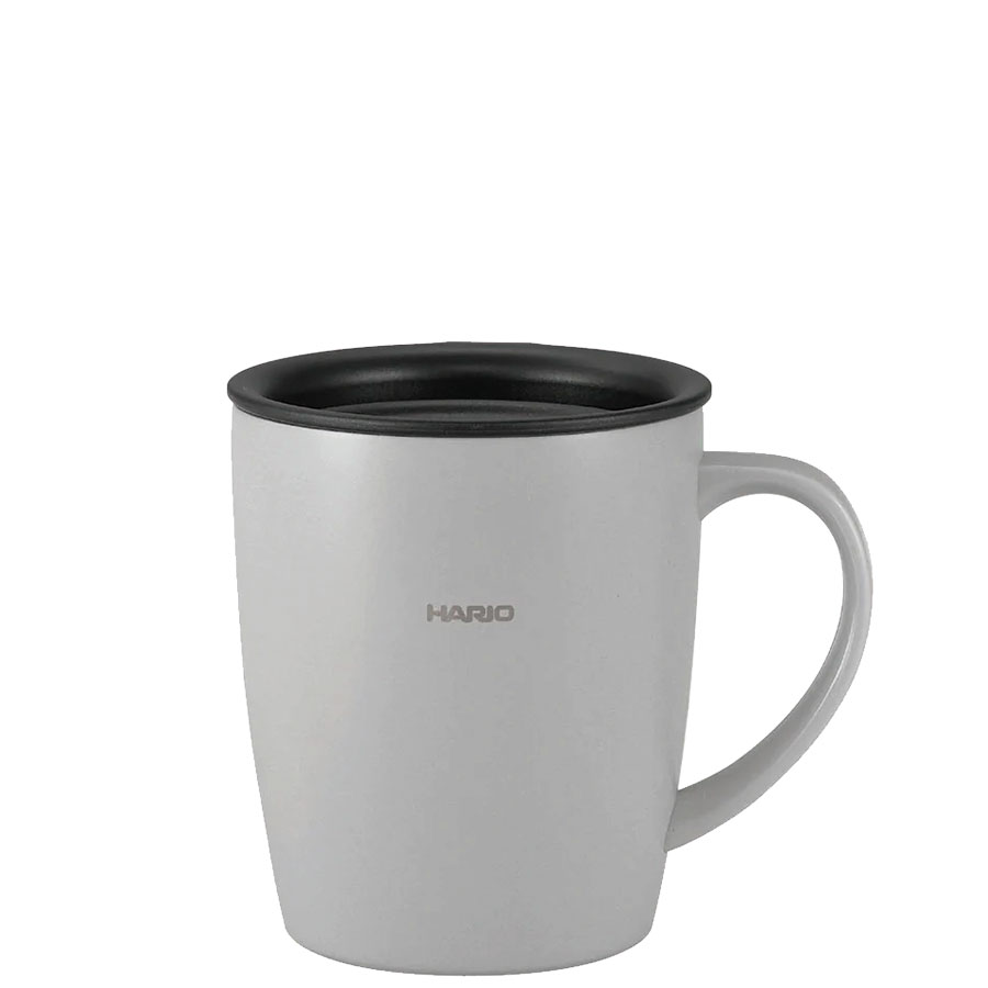 Hario To Go Becher mit Deckel 300ml in Grau