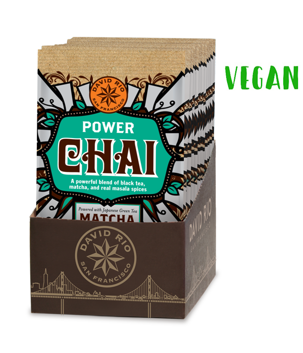 David Rio - Display - Power Chai Matcha *vegan* (12 x 20 g) David Rio - Display - Power Chai Matcha *vegan* (12 x 20 g)