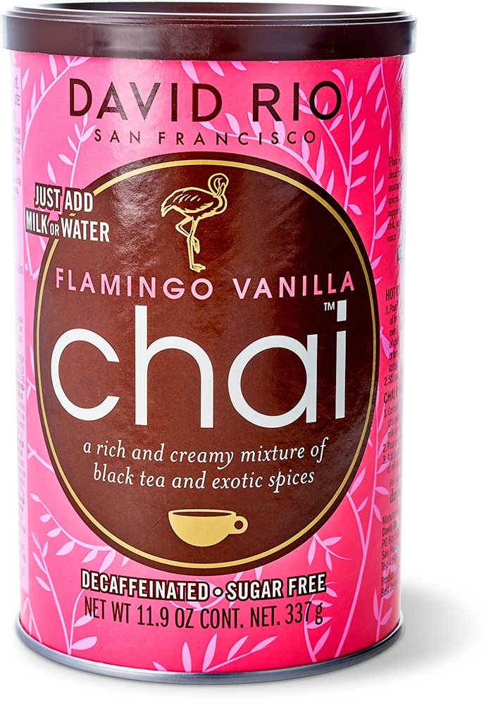 David Rio - Flamingo Vanilla Chai *decaf + zuckerreduziert* (337 g) David Rio - Flamingo Vanilla Chai *decaf + zuckerreduziert* (337 g)