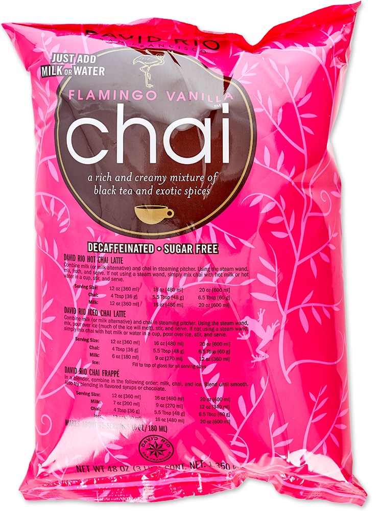 David Rio - Nachfüllbeutel - Flamingo Vanilla *decaf + zuckerfrei* (1350 g)