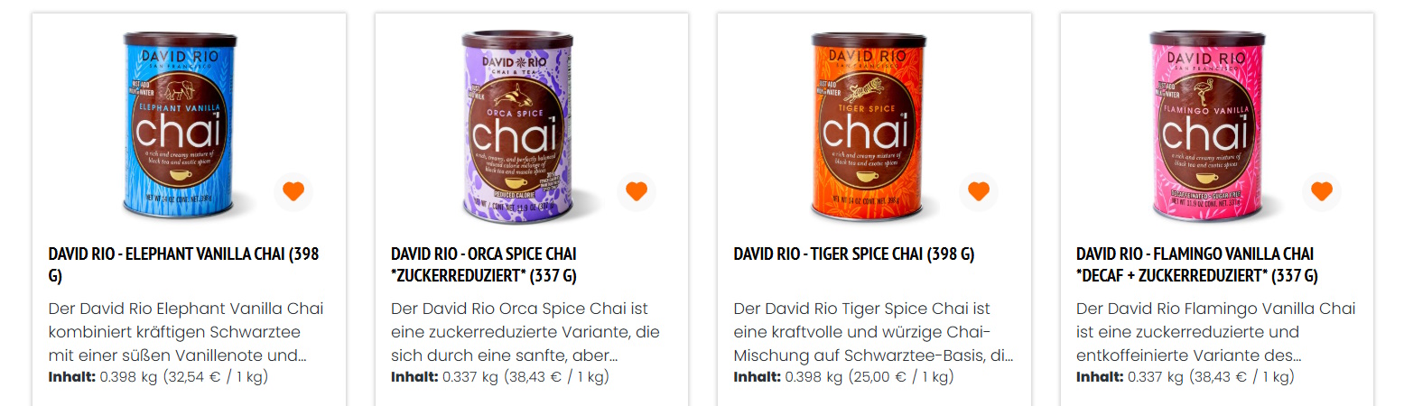 David Rio - All your favorites in one set - Tiger Elephant Orca Flamingo 4er Set