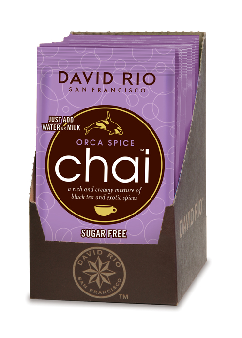 David Rio - Display - Orca Spice Chai *zuckerreduziert* (12  x 18 g) David Rio - Display - Orca Spice Chai *zuckerreduziert* (12  x 18 g)