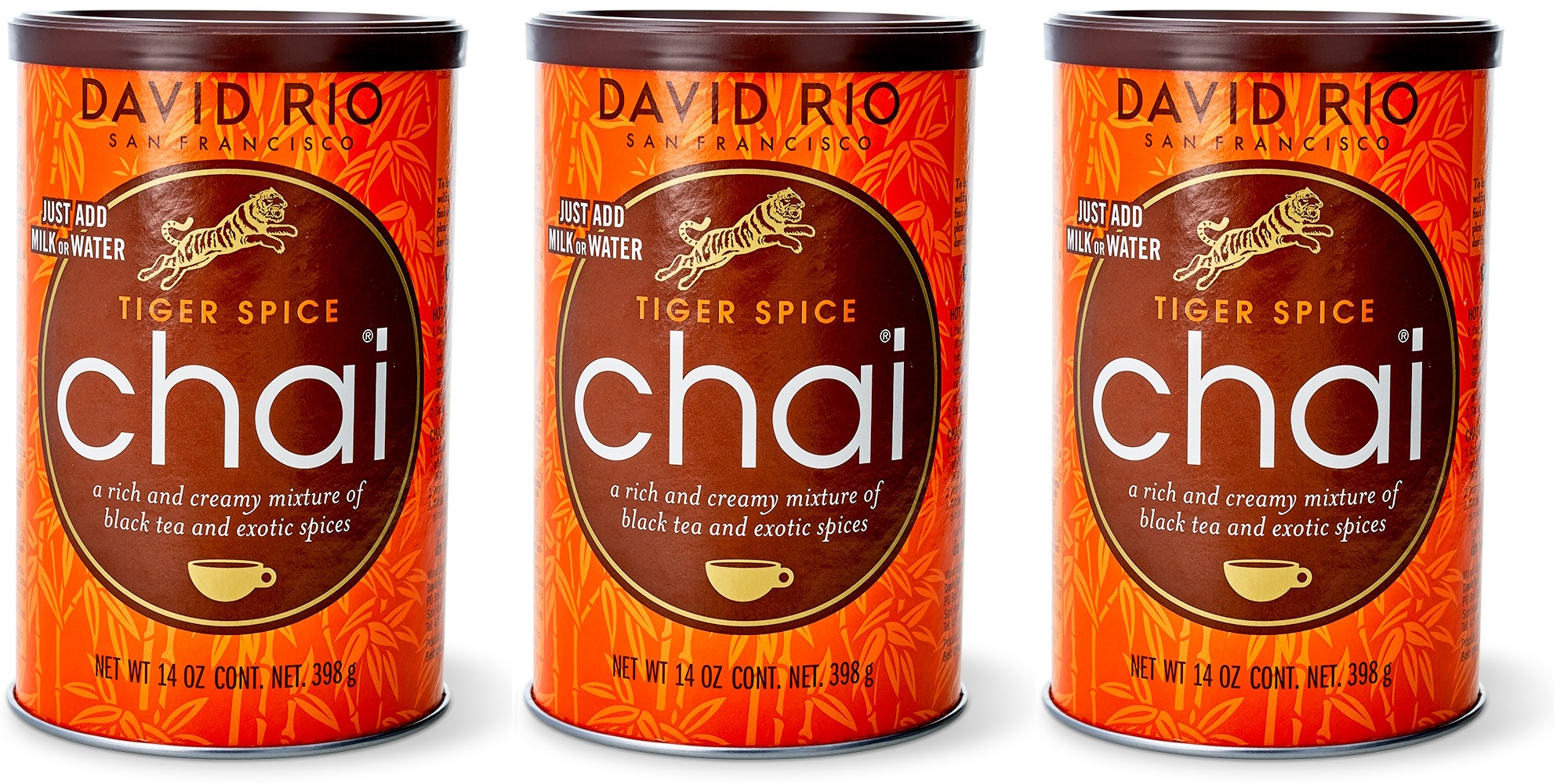 David Rio - Tiger Spice Chai (398 g) - 3er Pack